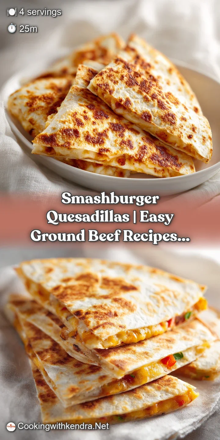 Close-up of a perfectly seared, golden quesadilla revealing melted cheese and seasoned beef.