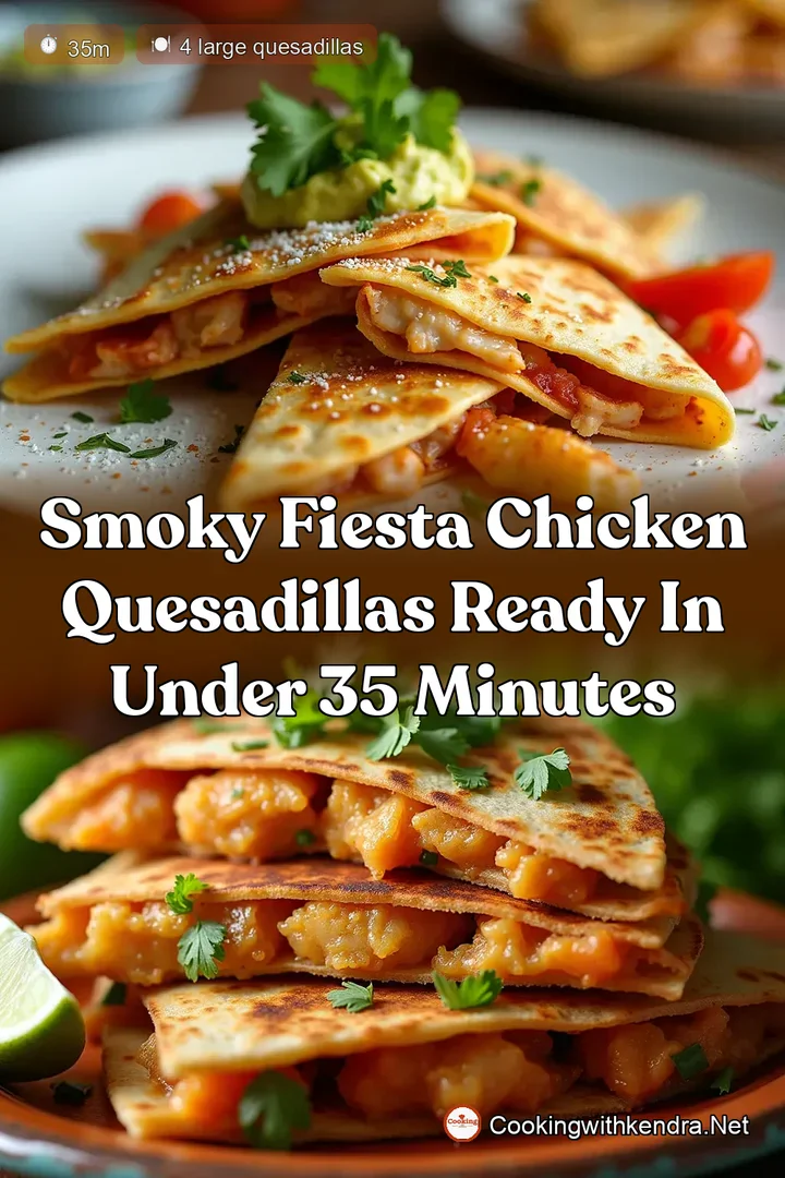 Smoky Fiesta Chicken Quesadillas Ready in Under 35 Minutes