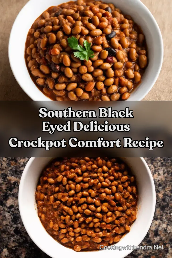 Southern Black Eyed Delicious Crockpot Comfort Recipe