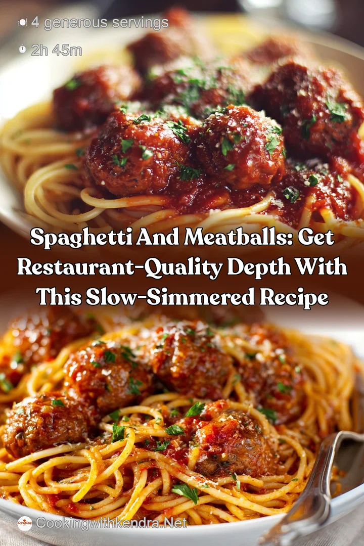 Spaghetti and Meatballs: Get Restaurant-Quality Depth with This Slow-Simmered Recipe