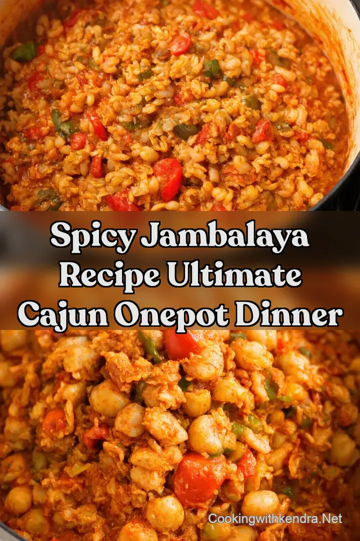 Spicy Jambalaya Recipe Ultimate Cajun OnePot Dinner : PIN FOR LATER Spicy Jambalaya Recipe Ultimate Cajun OnePot Dinner