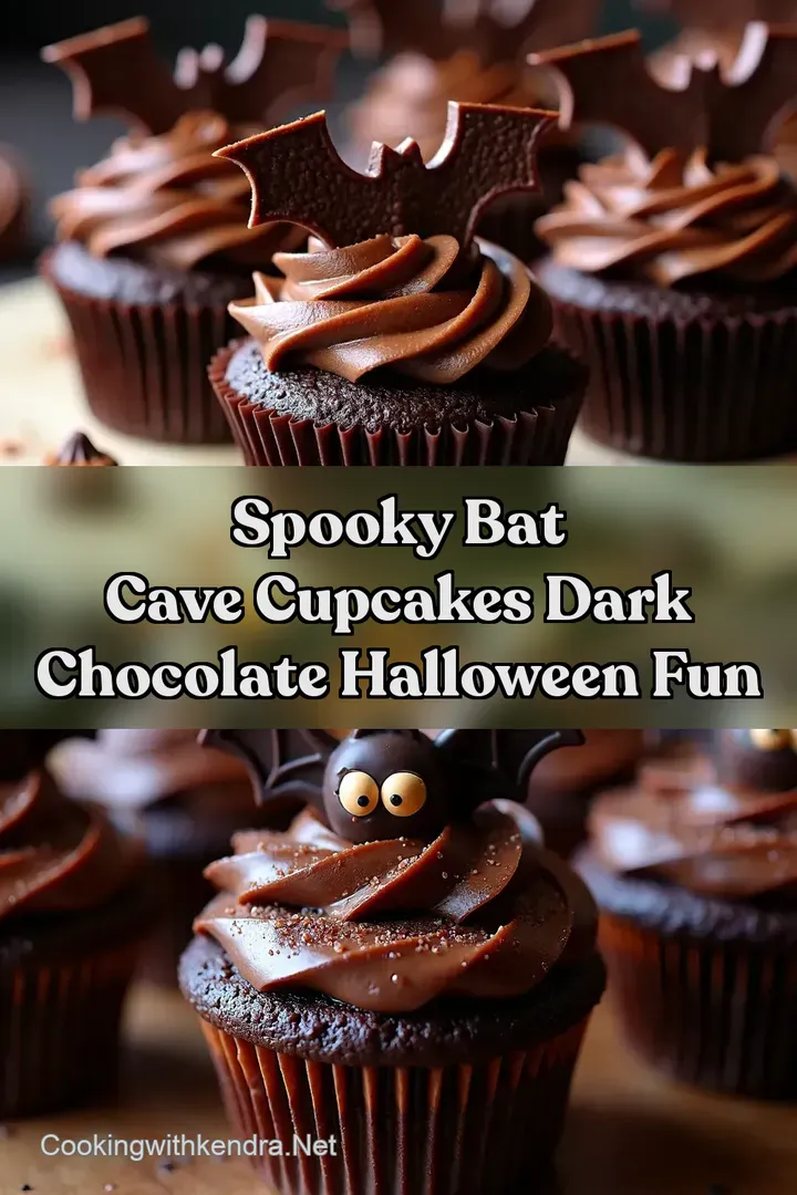 Spooky Bat Cave Cupcakes Dark Chocolate Halloween Fun