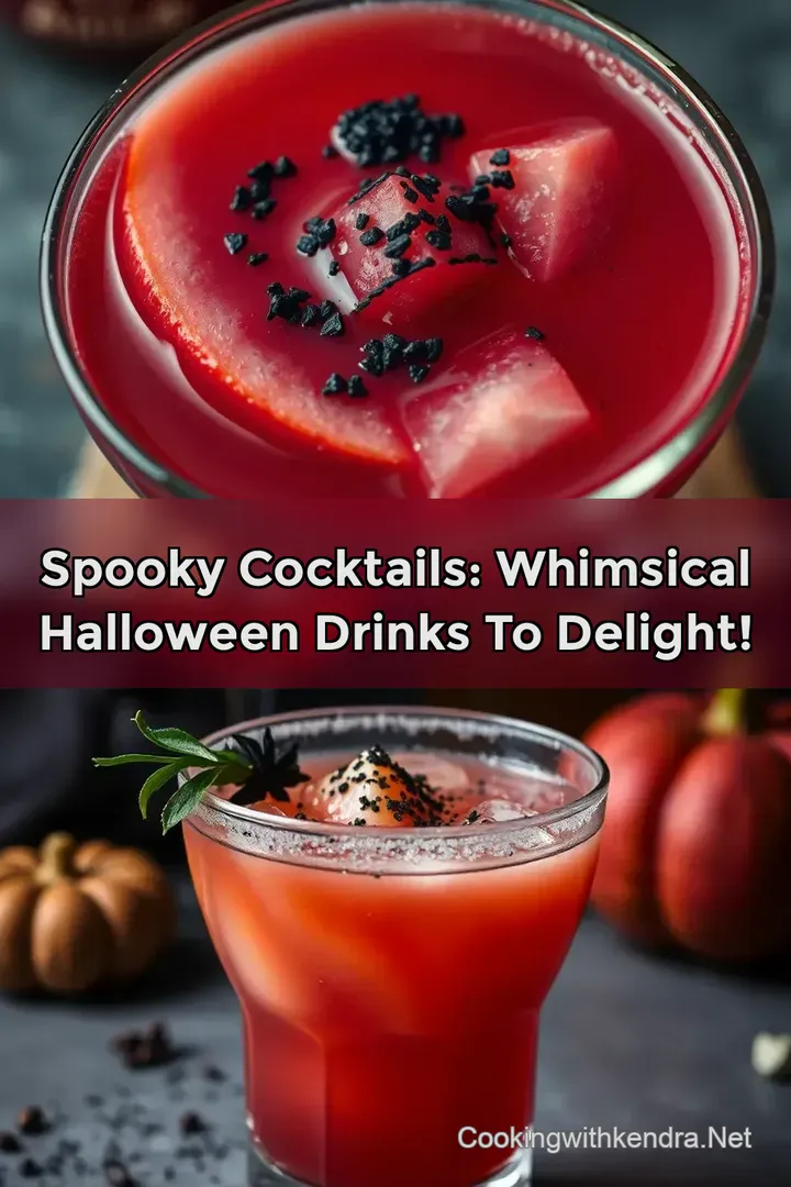 Spooky Cocktails: Whimsical Halloween Drinks to Delight!