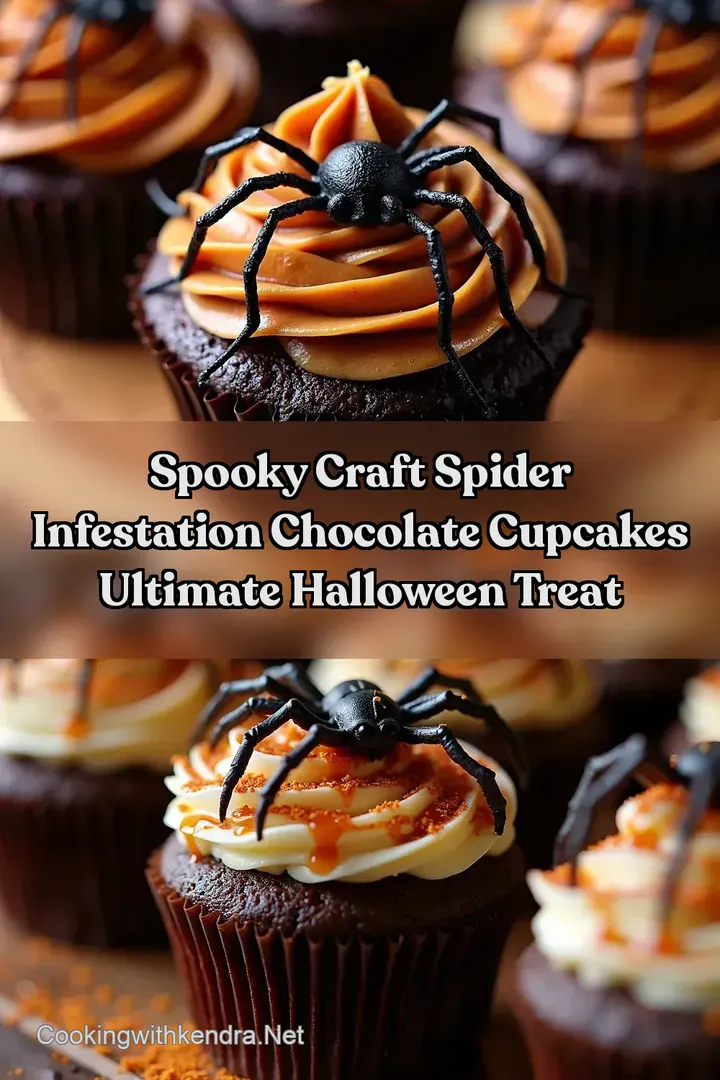 Spooky Craft Spider Infestation Chocolate Cupcakes Ultimate Halloween Treat