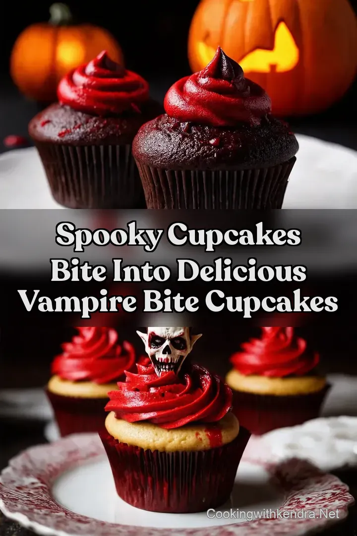Spooky Cupcakes Bite into Delicious Vampire Bite Cupcakes