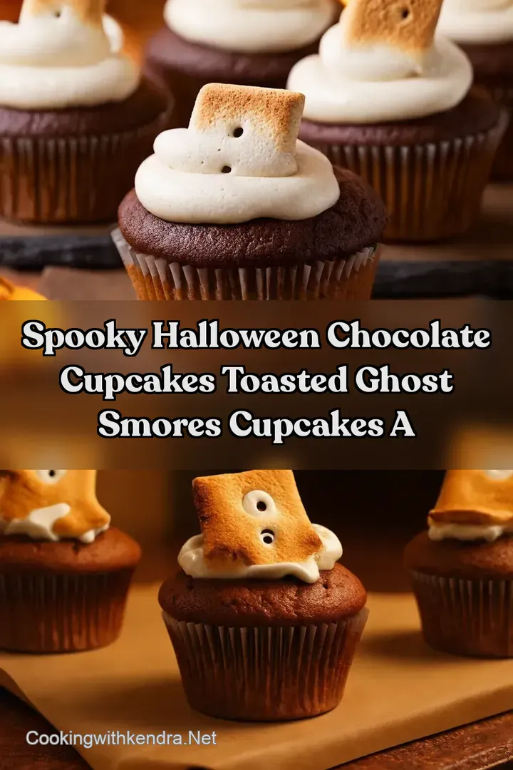 Spooky Halloween Chocolate Cupcakes Toasted Ghost Smores Cupcakes A