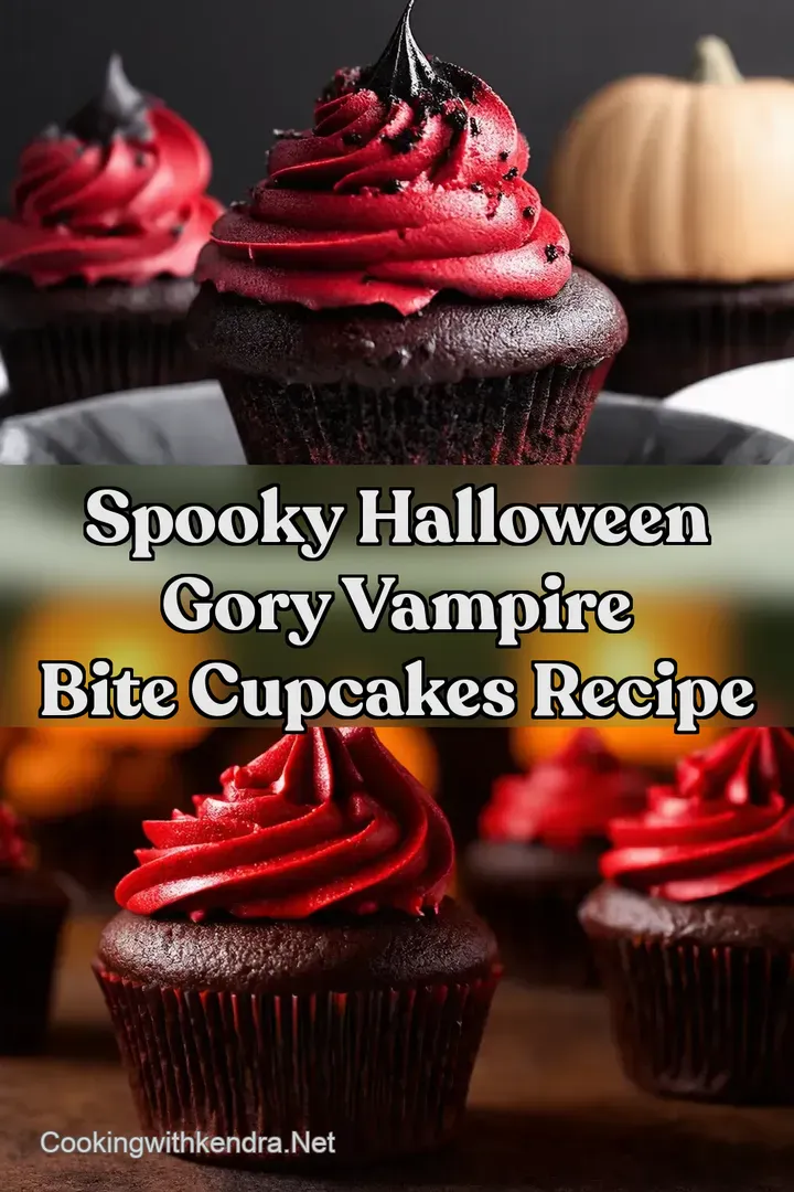 Spooky Halloween Gory Vampire Bite Cupcakes Recipe