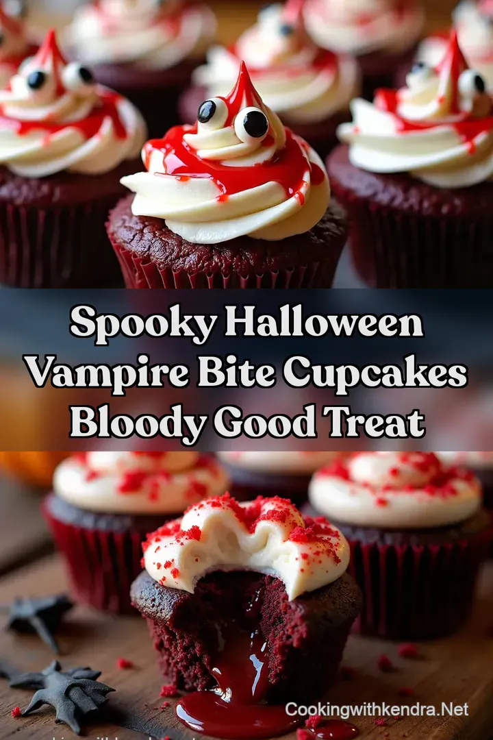 Spooky Halloween Vampire Bite Cupcakes Bloody Good Treat