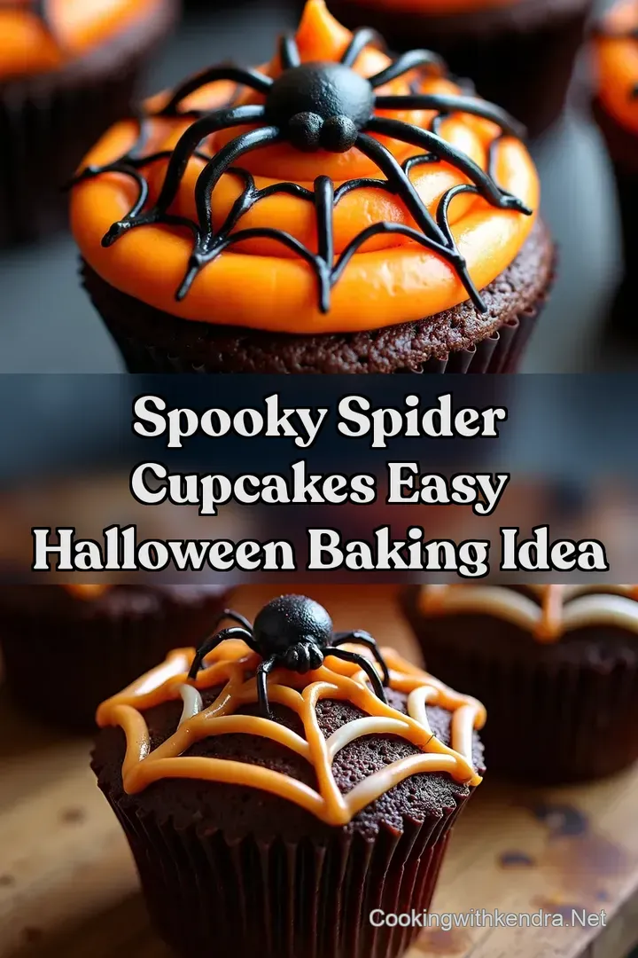 Spooky Spider Cupcakes Easy Halloween Baking Idea