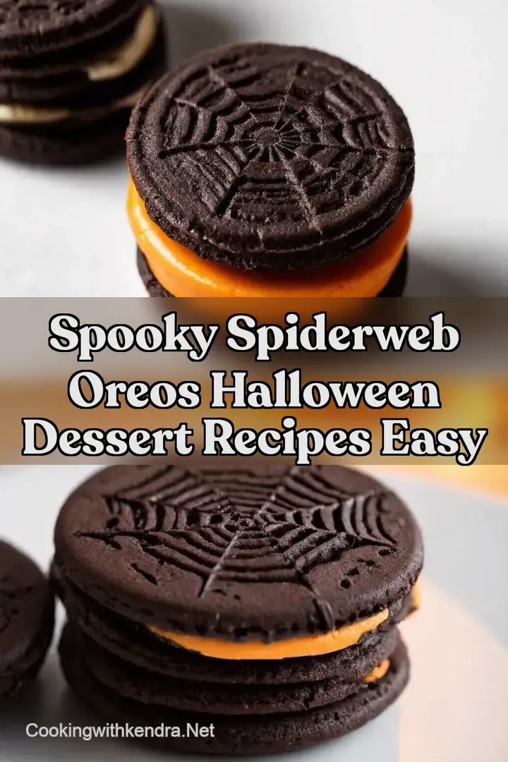 Spooky Spiderweb Oreos Halloween Dessert Recipes Easy