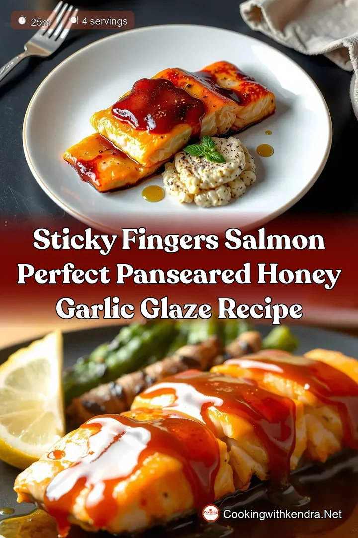 Sticky Fingers Salmon Perfect PanSeared Honey Garlic Glaze Recipe