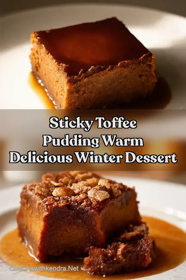Sticky Toffee Pudding Warm Delicious Winter Dessert