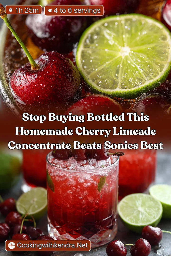 Stop buying bottled This homemade Cherry Limeade concentrate beats Sonics best