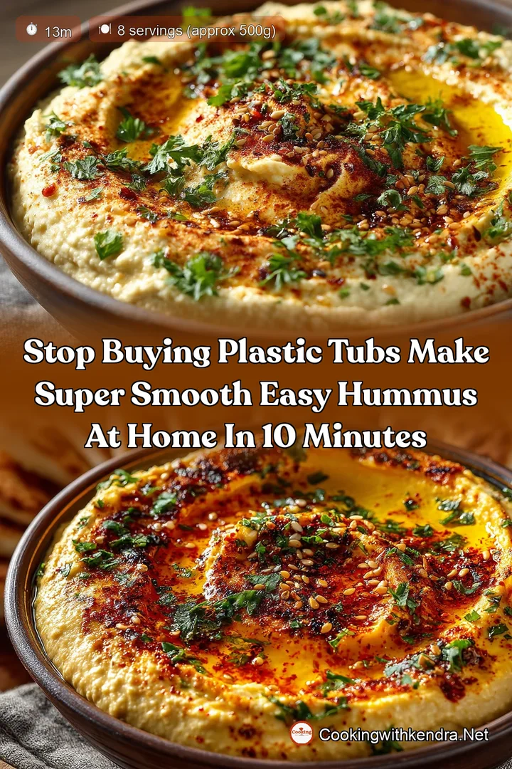 Stop Buying Plastic Tubs Make Super Smooth Easy Hummus at Home in 10 Minutes