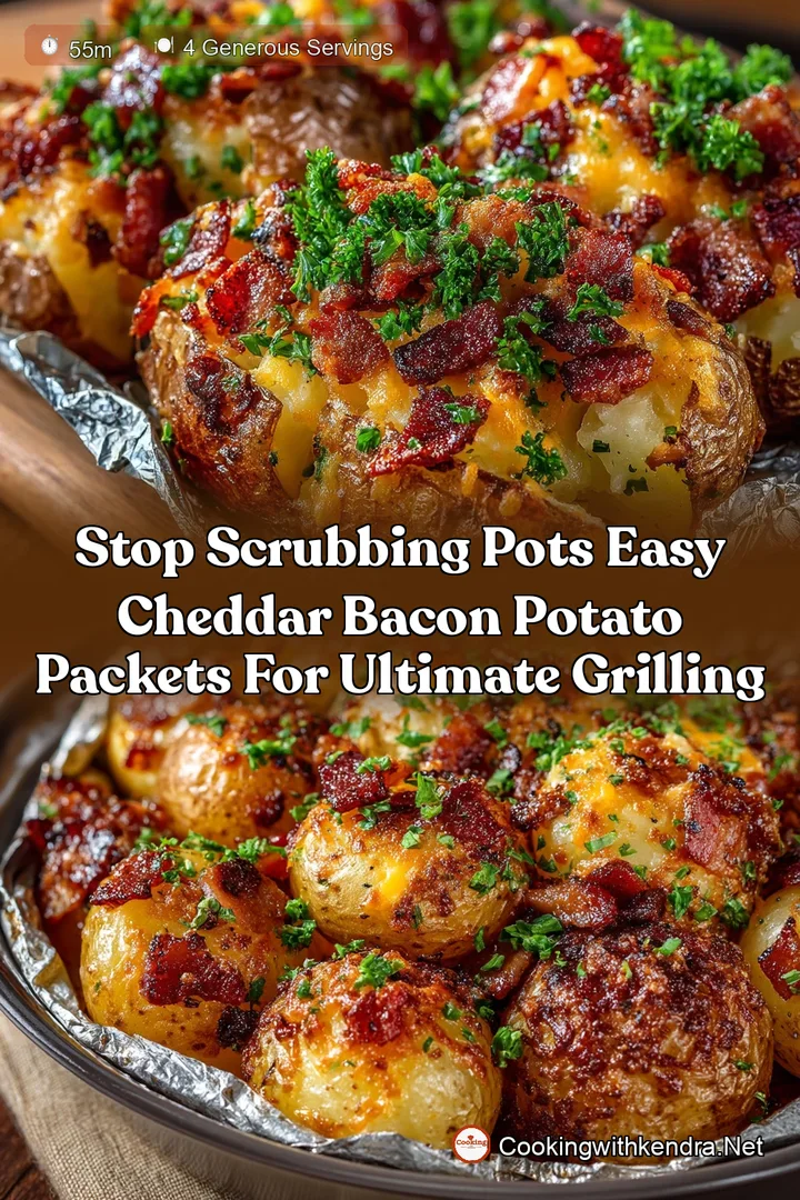 Stop Scrubbing Pots Easy Cheddar Bacon Potato Packets for Ultimate Grilling