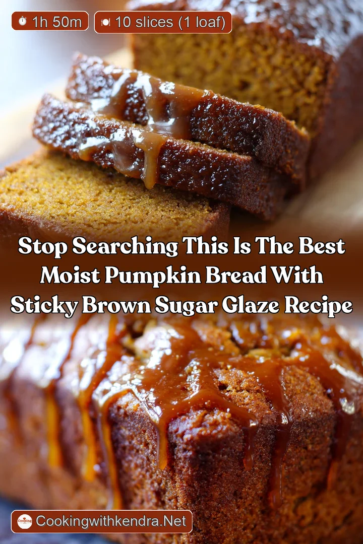 Stop Searching This is the Best Moist Pumpkin Bread with Sticky Brown Sugar Glaze Recipe