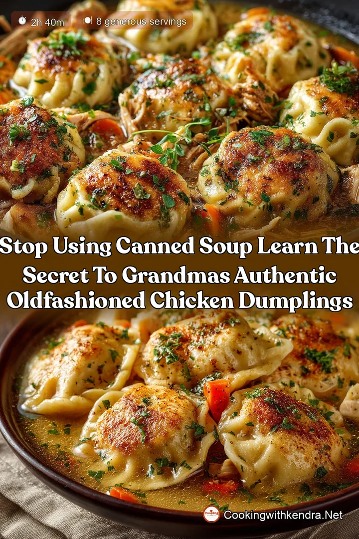 Stop Using Canned Soup Learn the Secret to Grandmas Authentic OldFashioned Chicken Dumplings