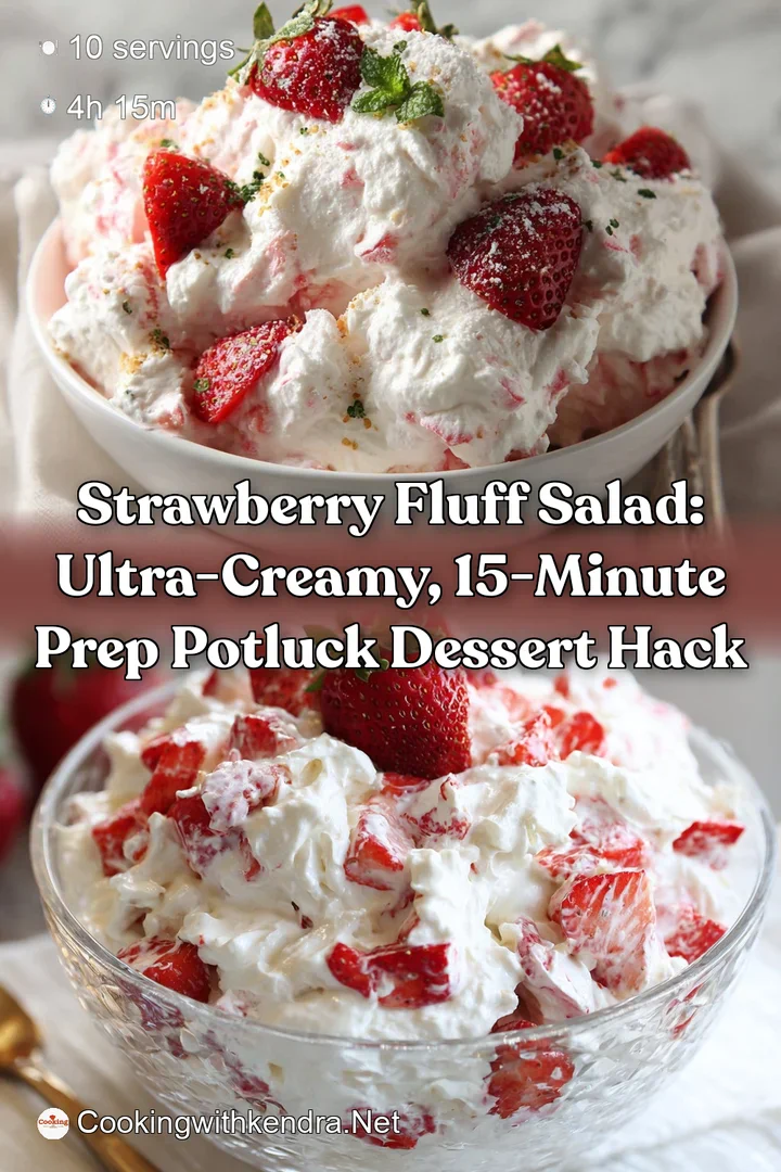 Strawberry Fluff Salad: Ultra-Creamy 15-Minute Prep Potluck Dessert Hack