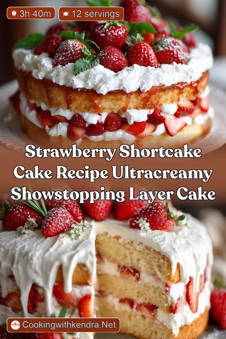 Strawberry Shortcake Cake Recipe UltraCreamy ShowStopping Layer Cake