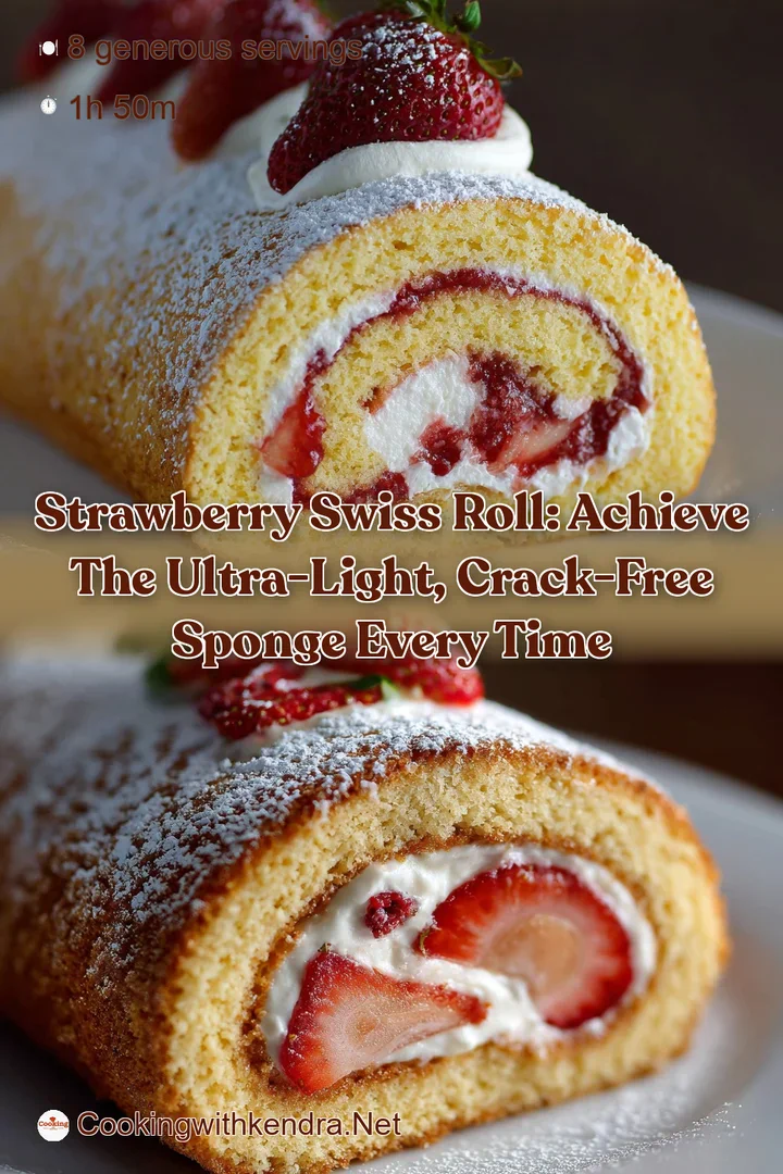 Strawberry Swiss Roll: Achieve the Ultra-Light Crack-Free Sponge Every Time