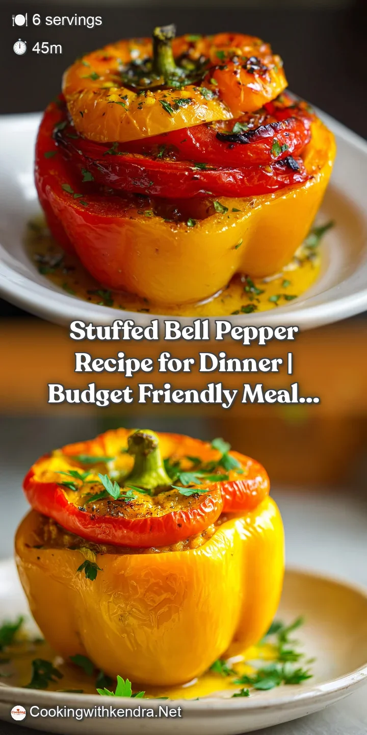 Close-up: A juicy, stuffed bell pepper with browned beef filling, glistening sauce, and hints of melted cheese. Utterly de...