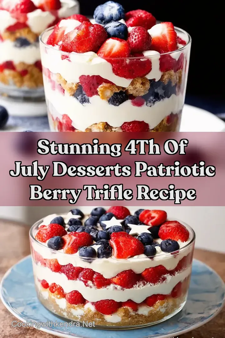 Stunning 4th of July Desserts Patriotic Berry Trifle Recipe