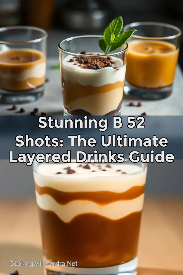 Stunning B 52 Shots: The Ultimate Layered Drinks Guide