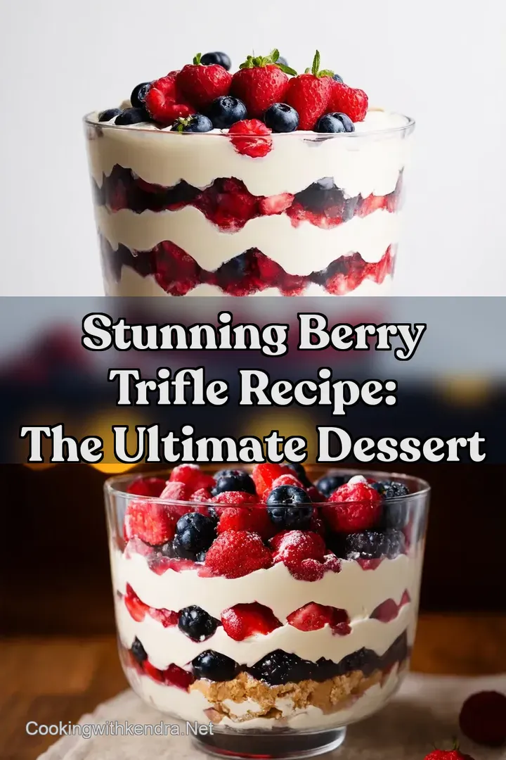 Stunning Berry Trifle Recipe: The Ultimate Dessert : PIN FOR LATER Stunning Berry Trifle Recipe: The Ultimate Dessert