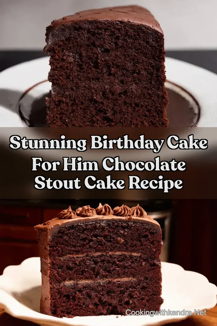 Stunning Birthday Cake for Him Chocolate Stout Cake Recipe