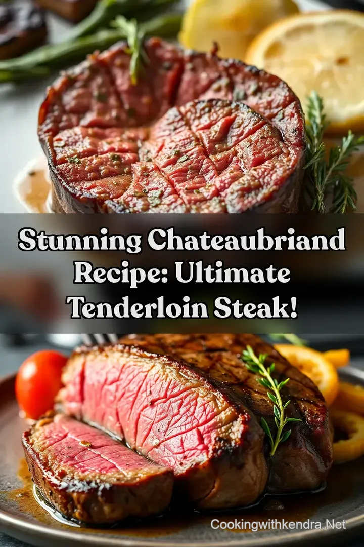 Stunning Chateaubriand Recipe: Ultimate Tenderloin Steak! : PIN FOR LATER Stunning Chateaubriand Recipe: Ultimate Tenderloin Steak!