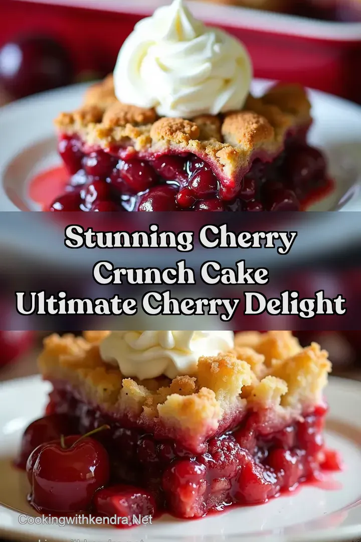 Stunning Cherry Crunch Cake Ultimate Cherry Delight