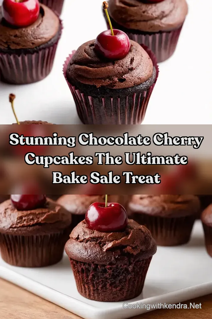 Stunning Chocolate Cherry Cupcakes The Ultimate Bake Sale Treat