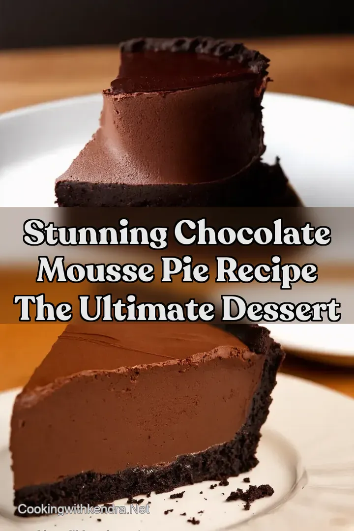 Stunning Chocolate Mousse Pie Recipe The Ultimate Dessert