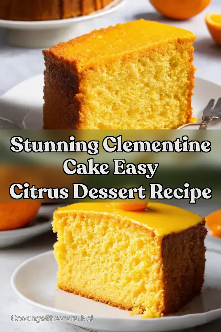 Stunning Clementine Cake Easy Citrus Dessert Recipe : PIN FOR LATER Stunning Clementine Cake Easy Citrus Dessert Recipe