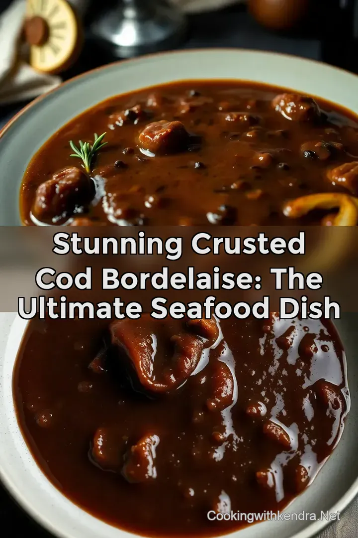 Stunning Crusted Cod Bordelaise: The Ultimate Seafood Dish