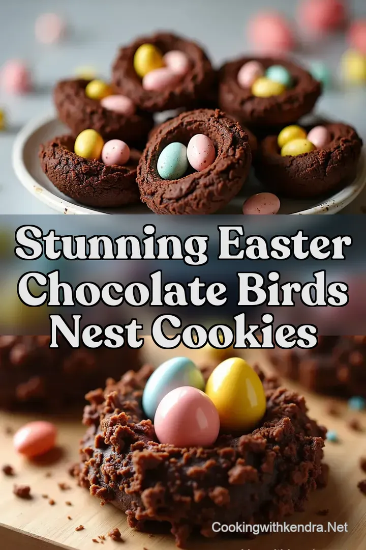 Stunning Easter Chocolate Birds Nest Cookies
