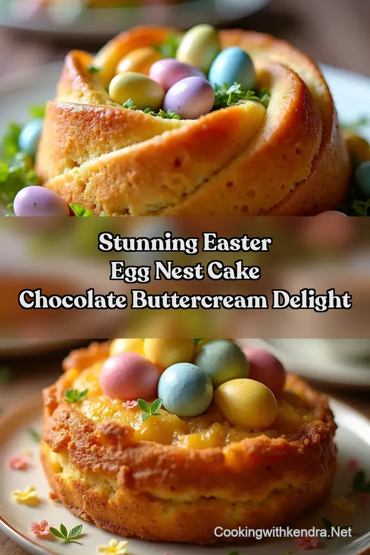 Stunning Easter Egg Nest Cake Chocolate Buttercream Delight