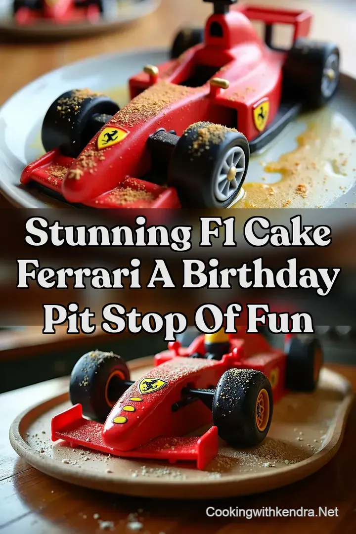 Stunning F1 Cake Ferrari A Birthday Pit Stop of Fun