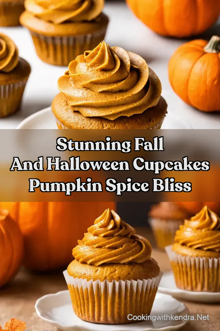 Stunning Fall And Halloween Cupcakes Pumpkin Spice Bliss