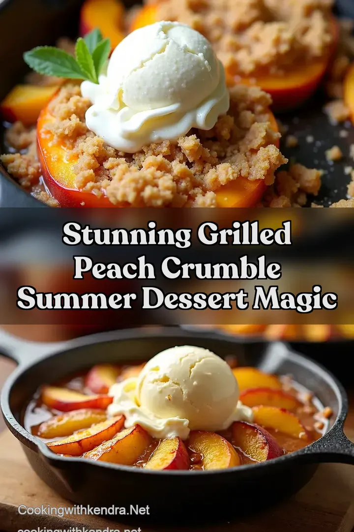 Stunning Grilled Peach Crumble Summer Dessert Magic