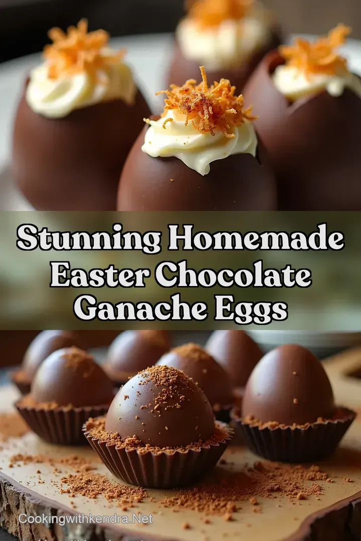 Stunning Homemade Easter Chocolate Ganache Eggs