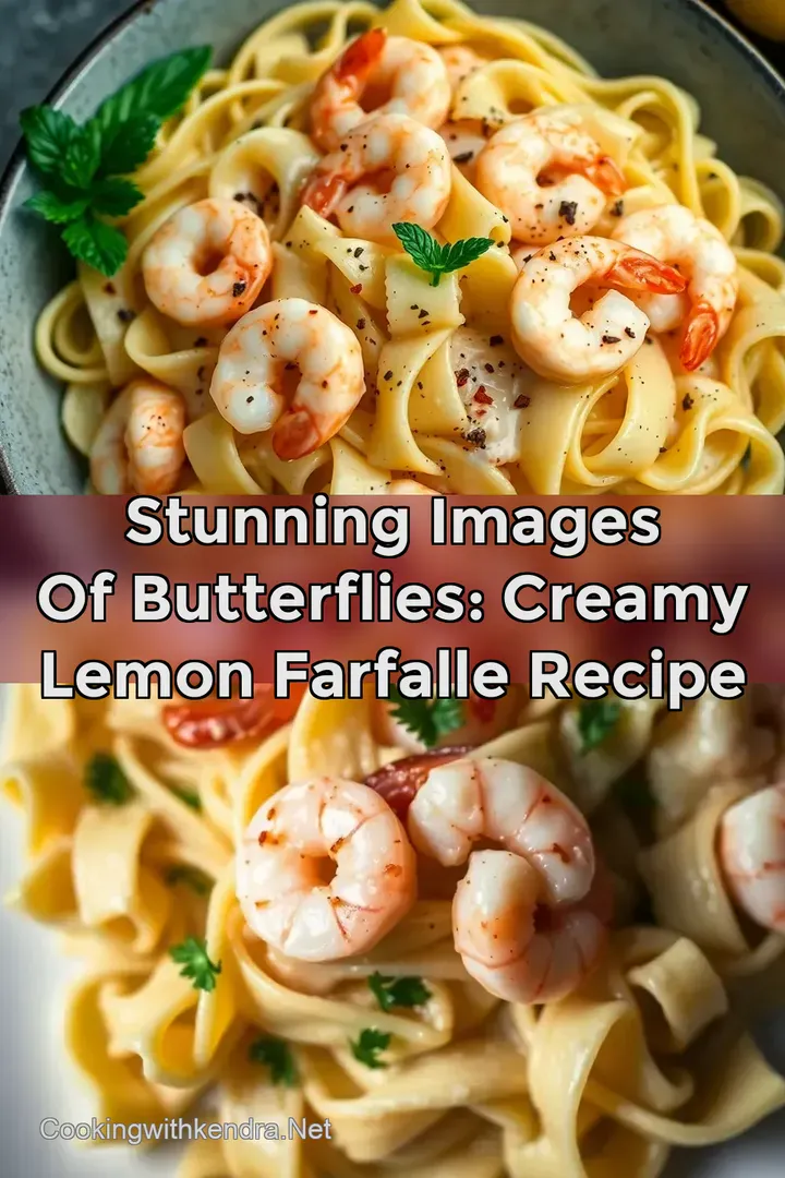 Stunning Images Of Butterflies: Creamy Lemon Farfalle Recipe