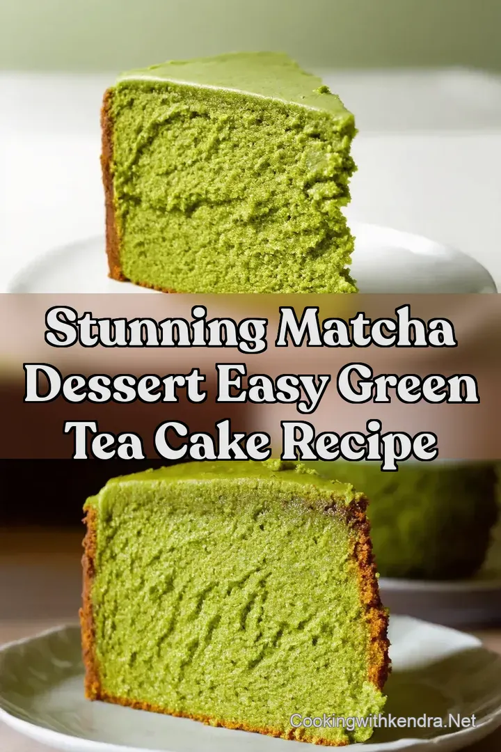 Stunning Matcha Dessert Easy Green Tea Cake Recipe