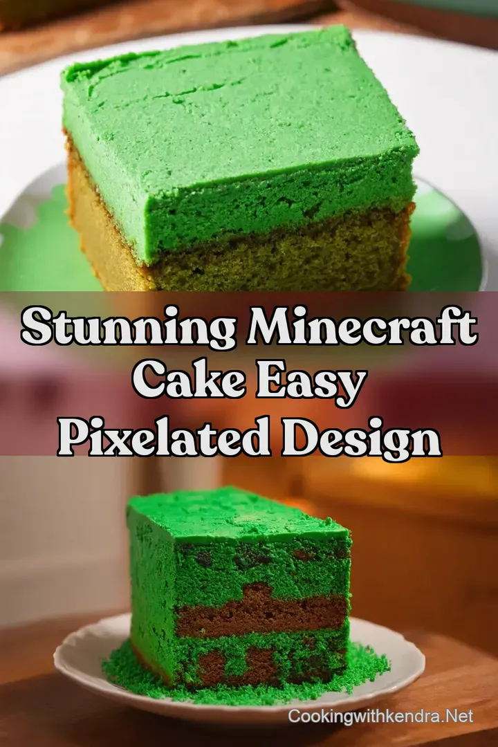 Stunning Minecraft Cake Easy Pixelated Design