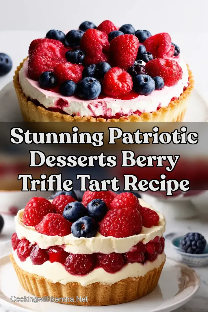 Stunning Patriotic Desserts Berry Trifle Tart Recipe