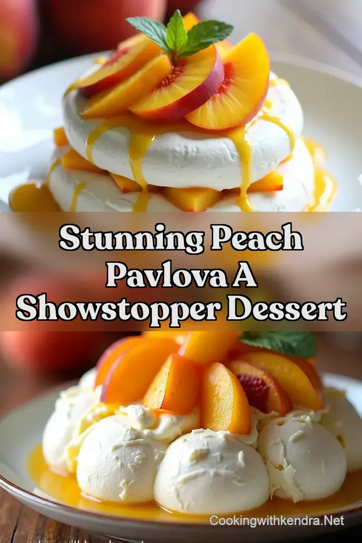 Stunning Peach Pavlova A Showstopper Dessert
