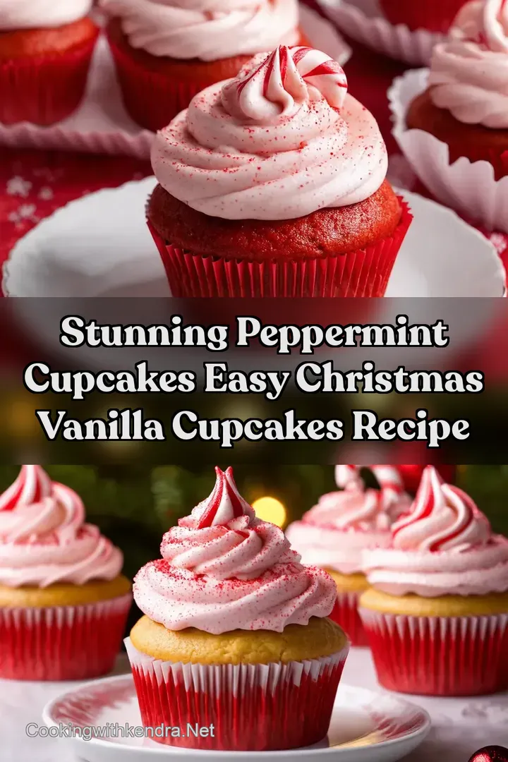 Stunning Peppermint Cupcakes Easy Christmas Vanilla Cupcakes Recipe