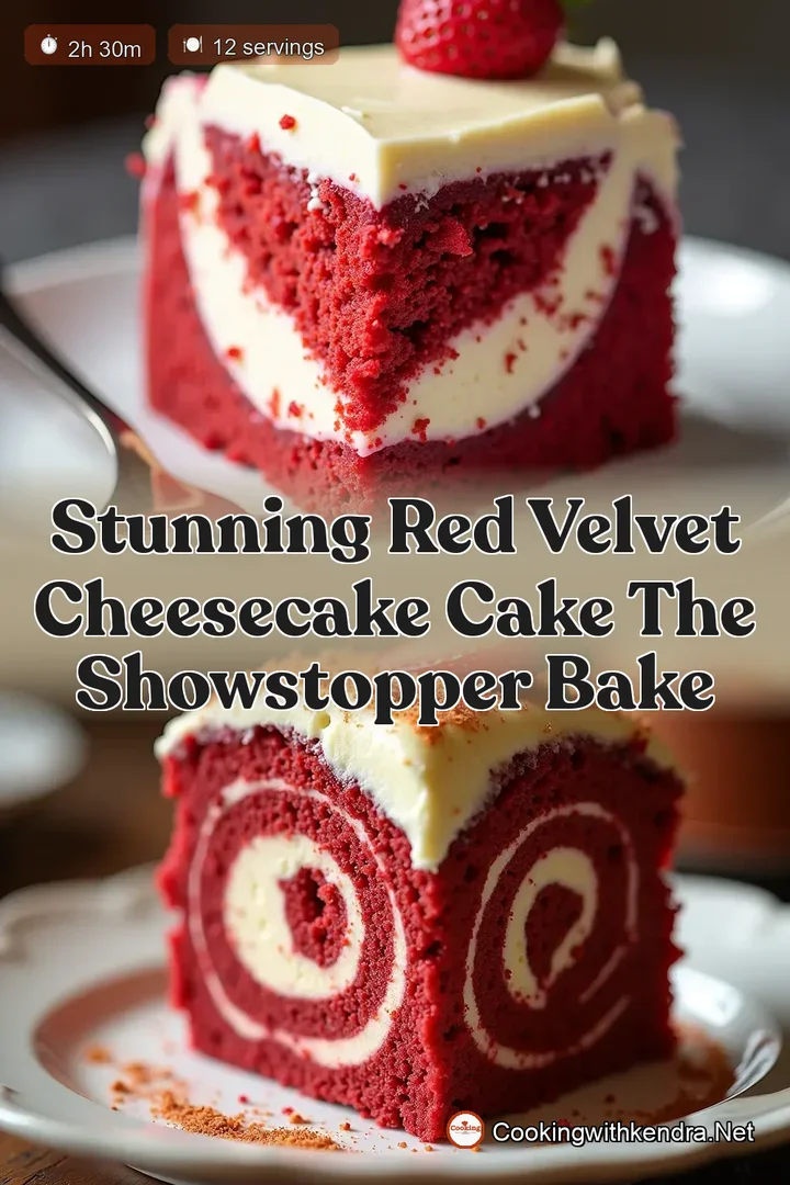 Stunning Red Velvet Cheesecake Cake The Showstopper Bake