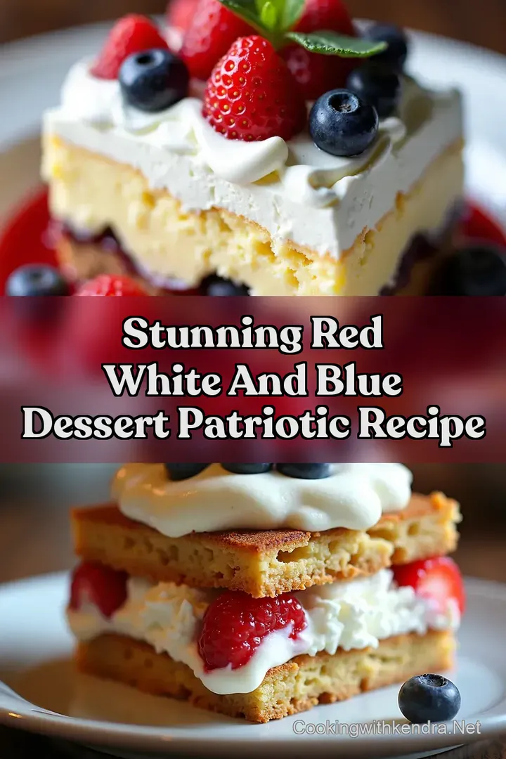 Stunning Red White And Blue Dessert Patriotic Recipe