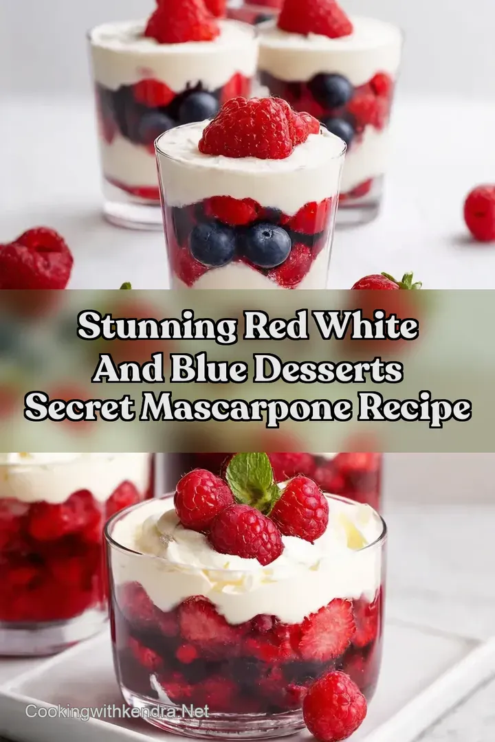 Stunning Red White and Blue Desserts Secret Mascarpone Recipe